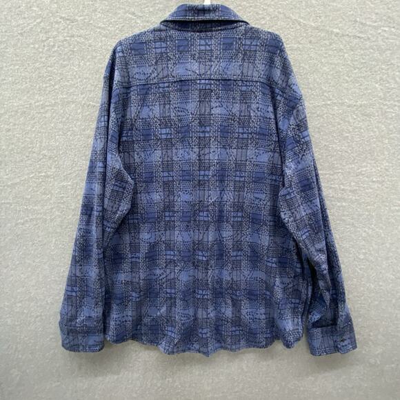 $148 Tommy Bahama Shirt Mens 2XL Fireside Fronds Plaid Check Flannel heavyweight - Picture 6 of 9